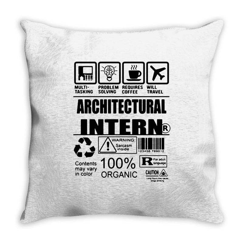 Architectural Intern Contents Throw Pillow | Artistshot