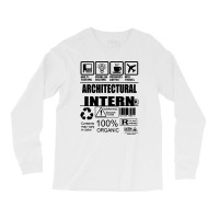 Architectural Intern Contents Long Sleeve Shirts | Artistshot