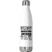 Architectural Intern Contents Stainless Steel Water Bottle | Artistshot