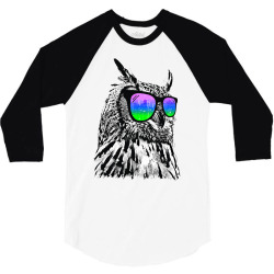 cool owl 3/4 Sleeve Shirt | Artistshot