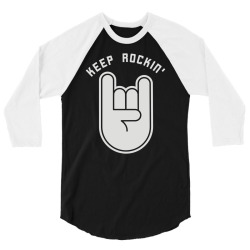 cool rock music t shirt 3/4 Sleeve Shirt | Artistshot