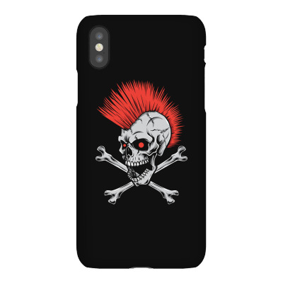 Punk Skull Mohawk Iphonex Case Designed By Tariart