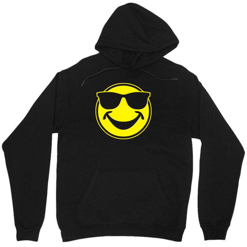 Cool Yellow Smiley Bro With Sunglasses Unisex Hoodie | Artistshot