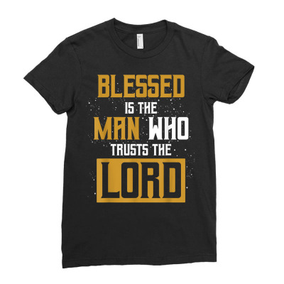 Christianity Bible Verse Jesus Christ Devotee Lord Jesus T Shirt Ladies Fitted T-shirt Designed By Tidehunter