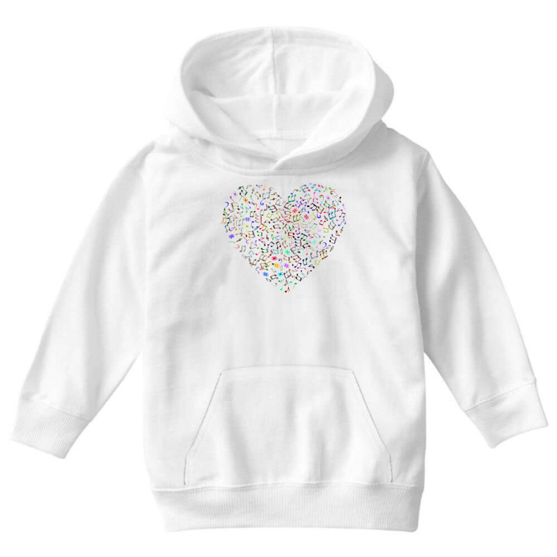 Music Heart Tshirt Youth Hoodie by AlternativeStore | Artistshot