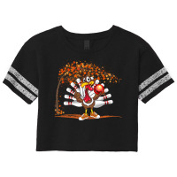 Turkey Playing Bowling Thanksgiving Turkey Tail Bowling Long Sleeve T Scorecard Crop Tee | Artistshot