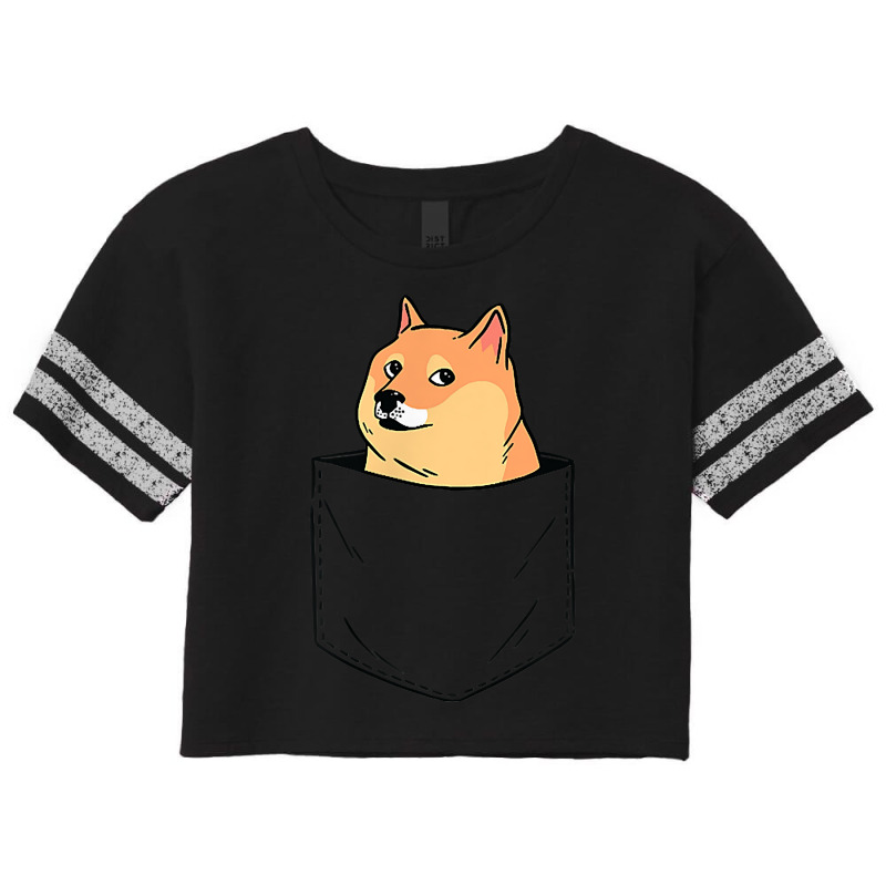 Pocket Dogecoin Shirt For Dogecoin Miner T Shirt Scorecard Crop Tee by jermonmccline | Artistshot