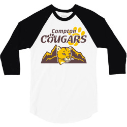 cougar mascot and mountain 3/4 Sleeve Shirt | Artistshot