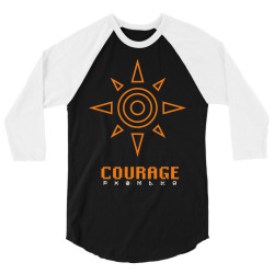 courage 3/4 Sleeve Shirt | Artistshot