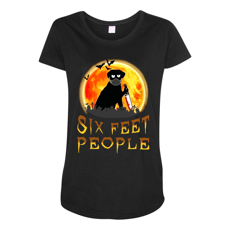 Six Feet People Funny Maternity Scoop Neck T-shirt by Jacobs | Artistshot