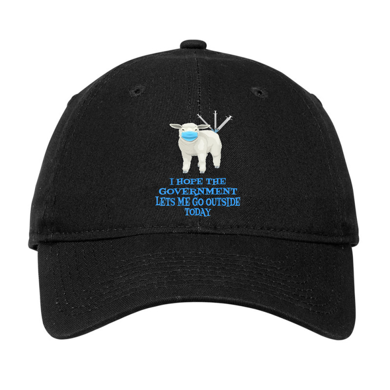 Sheep Sheeple Anti Vaccine Vax Mask Mandate Wants Go Outside T Shirt Adjustable Cap by jermonmccline | Artistshot