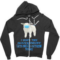 Sheep Sheeple Anti Vaccine Vax Mask Mandate Wants Go Outside T Shirt Zipper Hoodie | Artistshot