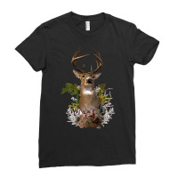 White Tail Deer Buck Antler Mounted Head 10 Pointer Hunter Premium T S Ladies Fitted T-shirt | Artistshot