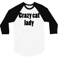Crazy Cat Lady (5) 3/4 Sleeve Shirt | Artistshot