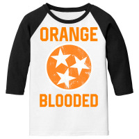 Tennessee Fan Orange Blooded Vol Sports Fan State Flag Tn Pullover Hoo Youth 3/4 Sleeve | Artistshot