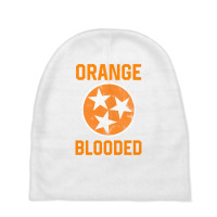 Tennessee Fan Orange Blooded Vol Sports Fan State Flag Tn Pullover Hoo Baby Beanies | Artistshot