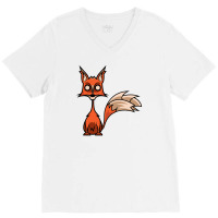 Crazy Fox V-neck Tee | Artistshot