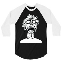 Crazy Zombie 3/4 Sleeve Shirt | Artistshot