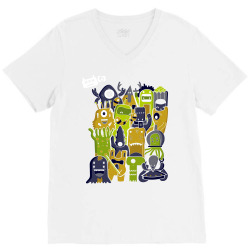 creatures from outer space V-Neck Tee | Artistshot