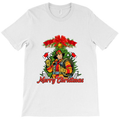 X Mas Proud Firefighter Santa Fireman Merry Christmas T-shirt Designed By Makhluktuhanpalingseksi