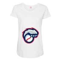 New Hampshire Fisher Cats2 Vectorized Maternity Scoop Neck T-shirt | Artistshot