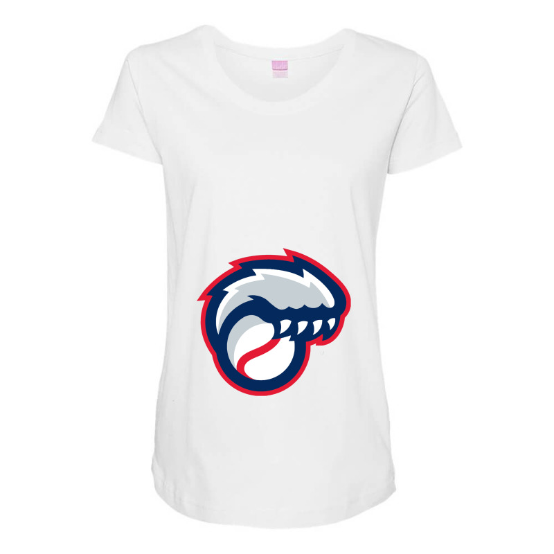 New Hampshire Fisher Cats2 Vectorized Maternity Scoop Neck T-shirt by bayan | Artistshot