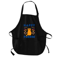 Happy Purrim Purim Funny Esther Cat Jewish Medium-length Apron | Artistshot