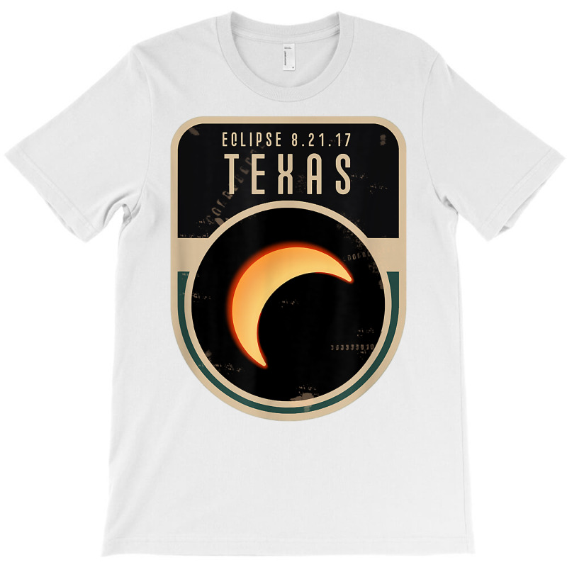 Us Partial Eclipse August 21 2017 Texas Tshirt T-Shirt by ebertfran1985 | Artistshot