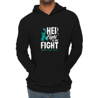 Her Fight Is My Fight Myasthenia Gravis Awareness Lightweight Hoodie | Artistshot