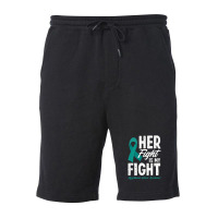 Her Fight Is My Fight Myasthenia Gravis Awareness Fleece Short | Artistshot