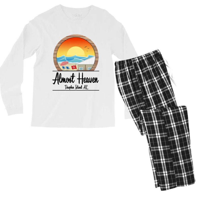 Dauphin Island Men's Long Sleeve Pajama Set by Aibon | Artistshot