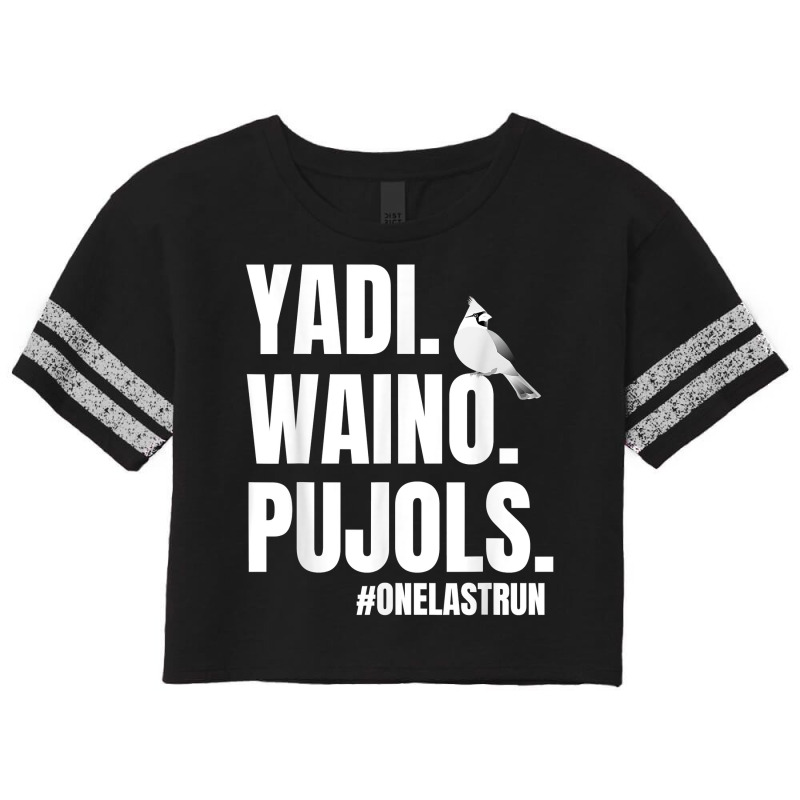 Custom Yadi Waino Pujols T Shirt Scorecard Crop Tee By Custom