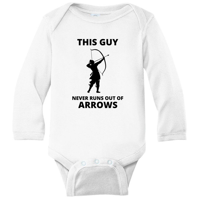 Archery Funny Sayings Bow Arrow Archer Gift Long Sleeve Baby Bodysuit | Artistshot