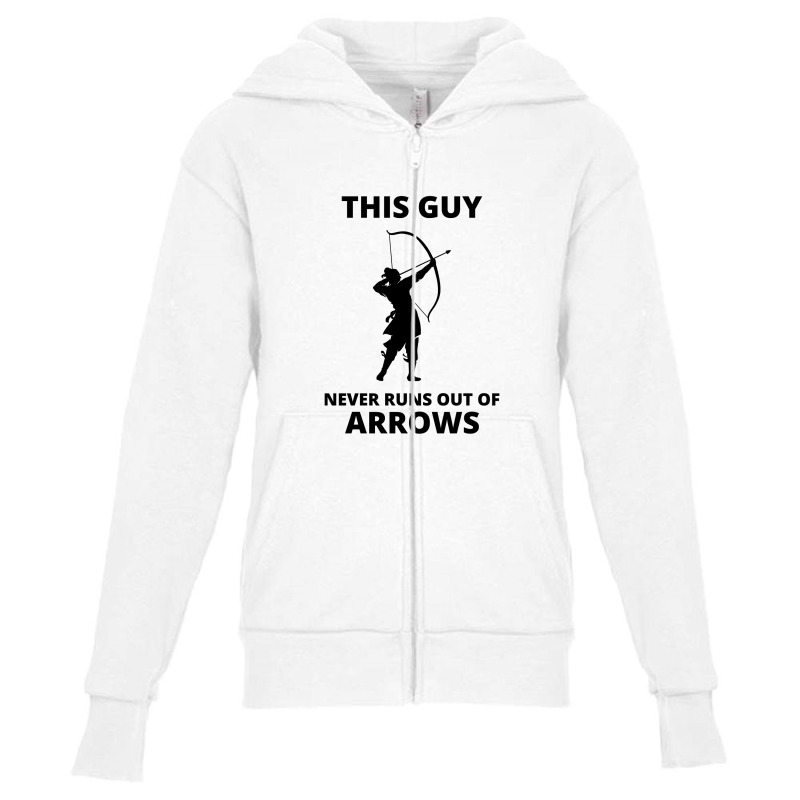 Archery Funny Sayings Bow Arrow Archer Gift Youth Zipper Hoodie | Artistshot