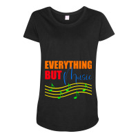 Everthing But Music Maternity Scoop Neck T-shirt | Artistshot