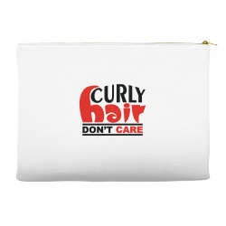 curly hair don't care Accessory Pouches | Artistshot
