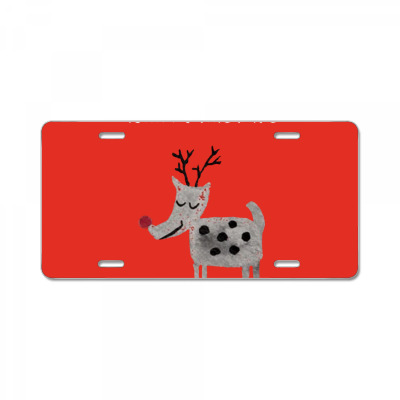 Christmas Reindeer License Plate Designed By Cecelyhsandal