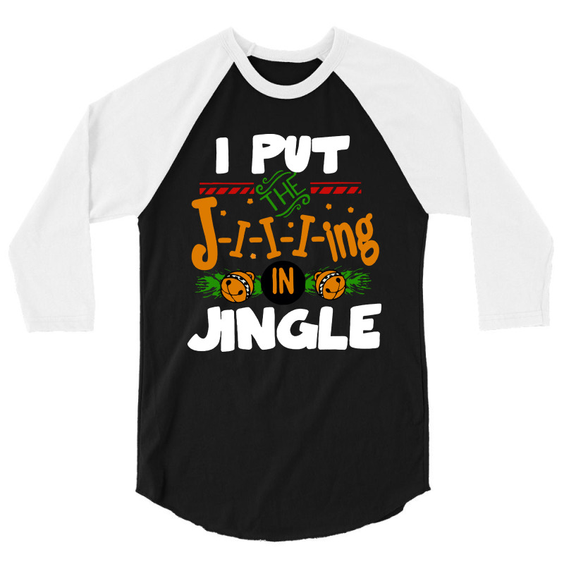 Jingle Christmas 3/4 Sleeve Shirt by Nicole Tees | Artistshot