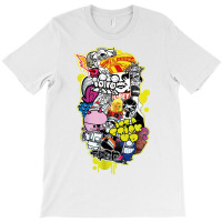 D Face Banksy Buff Monster Pez Insa Flying Fortress T-shirt | Artistshot