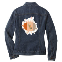 Wojak Taxi Driver 76377802 Ladies Denim Jacket | Artistshot