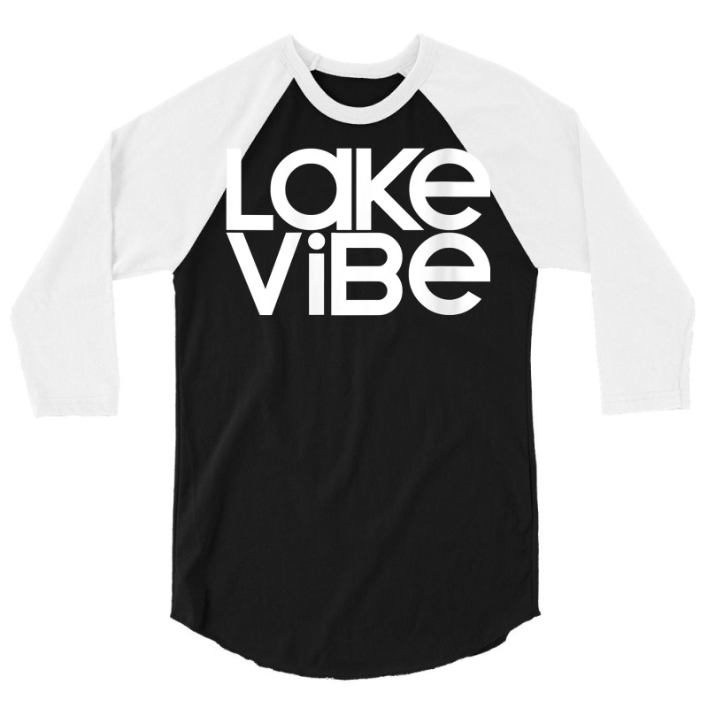 Womens Lake Vibe Life Wakeboard Ski Boat Bum Houseboat Tent Camping V 3/4 Sleeve Shirt | Artistshot