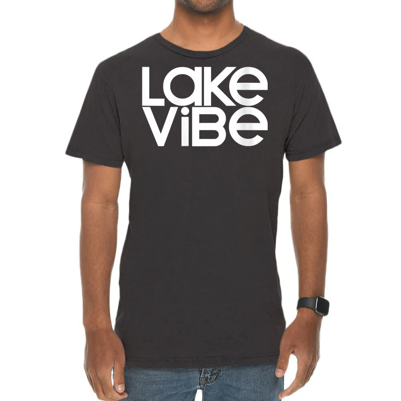 Womens Lake Vibe Life Wakeboard Ski Boat Bum Houseboat Tent Camping V Vintage T-shirt | Artistshot