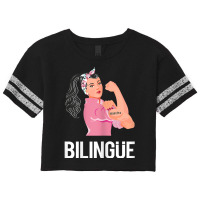 Womens Maestra Bilingue Bilingual Spanish Teacher T Shirt Scorecard Crop Tee | Artistshot