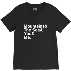 It's Only Mountains & Sea & Prince & Me V-Neck Tee | Artistshot