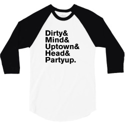 Homage to Prince Dirty Mind Album & Tracks 3/4 Sleeve Shirt | Artistshot