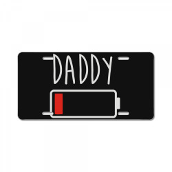 daddy low battery License Plate | Artistshot