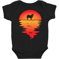 Icelandic T  Shirt Sunset Dog Icelandic Sheepdog T  Shirt Baby Bodysuit | Artistshot