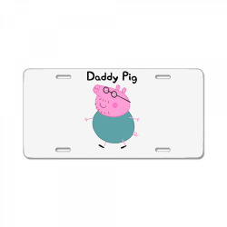 daddy pig License Plate | Artistshot