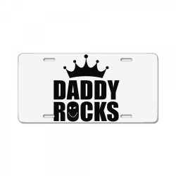 daddy rocks License Plate | Artistshot
