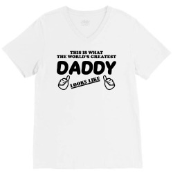 daddy's dad's fathers V-Neck Tee | Artistshot